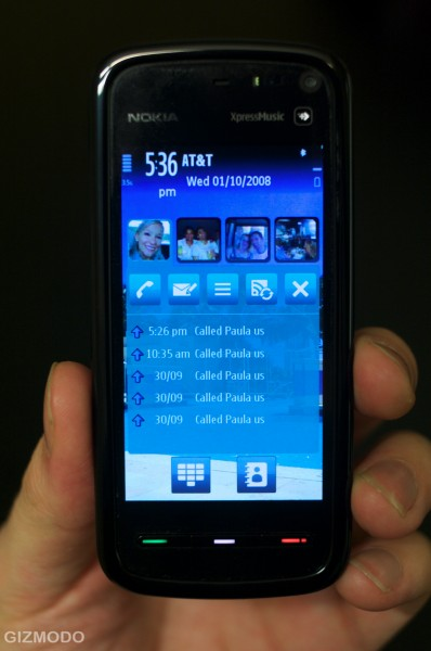 Illustration for article titled Nokia 5800 XpressMusic: Hands-on With Nokia's First S60 Touch Phone